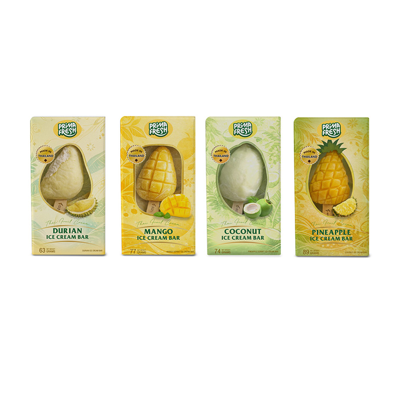 Frozen Coconut Fruit Cream Bars